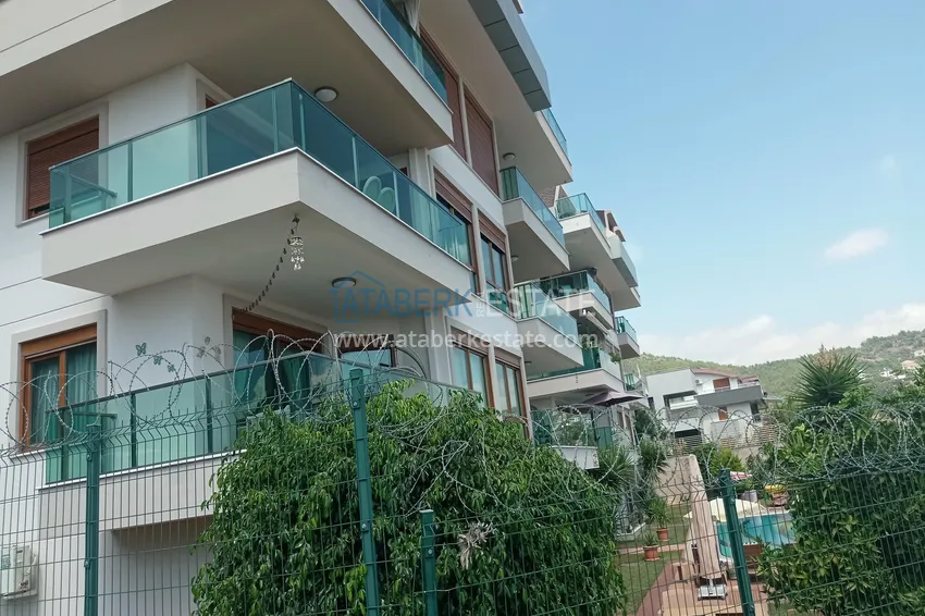 Duplex ogrodowy z widokiem na morze i fortecę w centrum Alanyi — odpowiedni dla obywatelstwa i pozwolenia na pobyt 12 