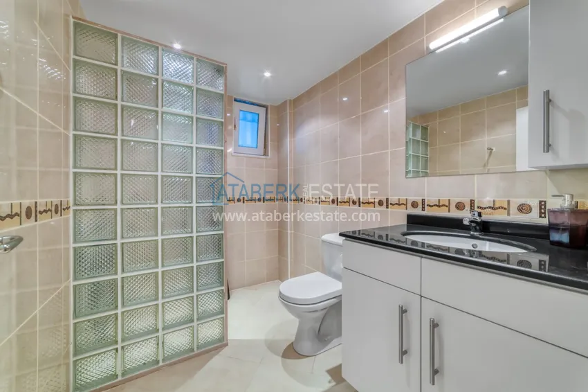 Kupuj  Apartament 3+1 w dzielnicy Tepe — umeblowany, widok na morze w apart-willi. Nieruchomość na zezwolenie na pobyt w Alanyi 23 