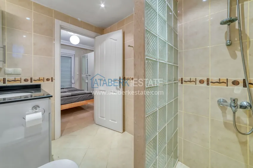 Kupuj  Apartament 3+1 w dzielnicy Tepe — umeblowany, widok na morze w apart-willi. Nieruchomość na zezwolenie na pobyt w Alanyi 24 