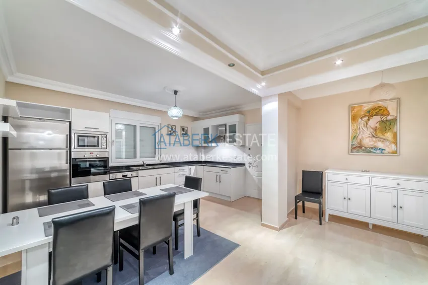 Kupuj  Apartament 3+1 w dzielnicy Tepe — umeblowany, widok na morze w apart-willi. Nieruchomość na zezwolenie na pobyt w Alanyi 2 