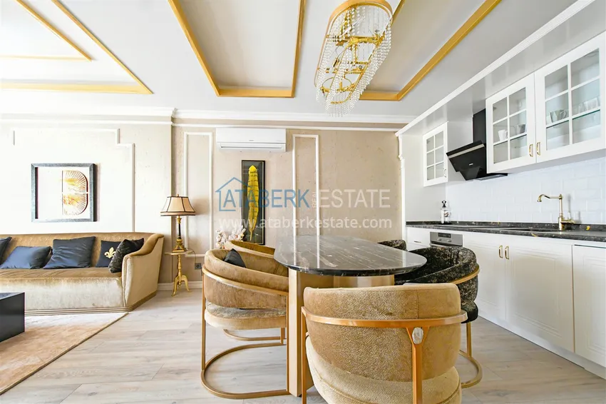 Kupuj  Apartament 2+1 na pierwszej linii w Oba, Alanya - poziom premium, odpowiedni na zezwolenie na pobyt 3 