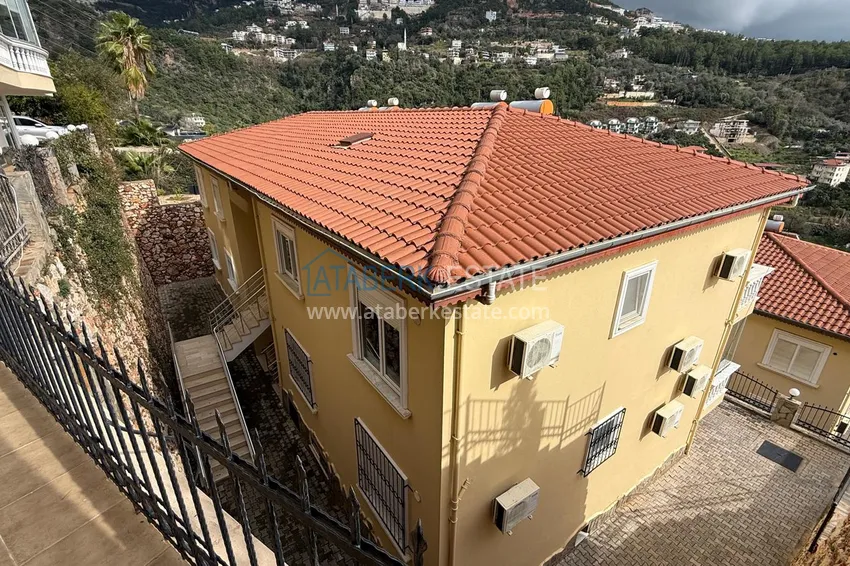 Apartament 3+1 w dzielnicy Tepe — umeblowany, widok na morze w apart-willi. Nieruchomość na zezwolenie na pobyt w Alanyi 4 