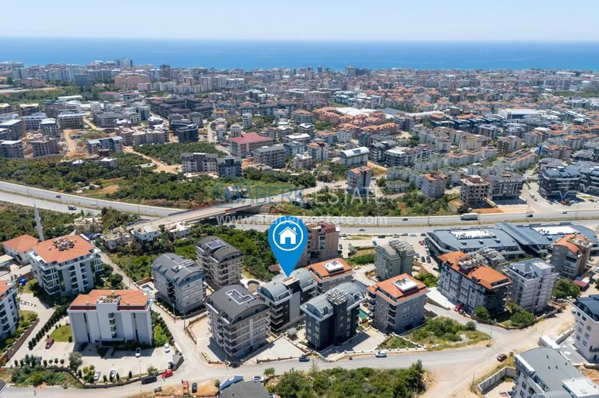 Nieumeblowane mieszkanie z jedną sypialnią w Oba, Alanya 2 