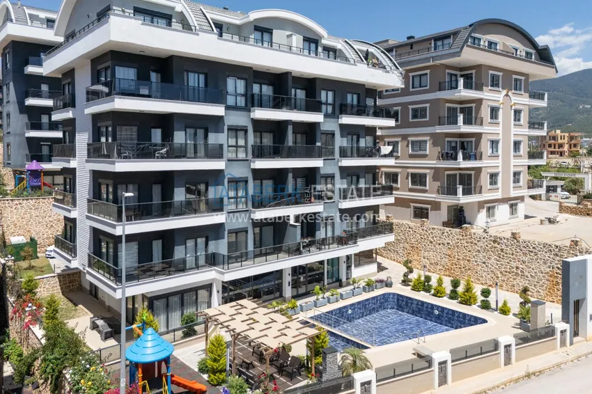 Nieumeblowane mieszkanie z jedną sypialnią w Oba, Alanya 5 