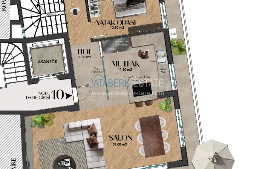 Kupuj taniej Apartamenty premium od dewelopera w Antalyi — pierwsza linia w dzielnicy Genclik, Muratpasa  4 