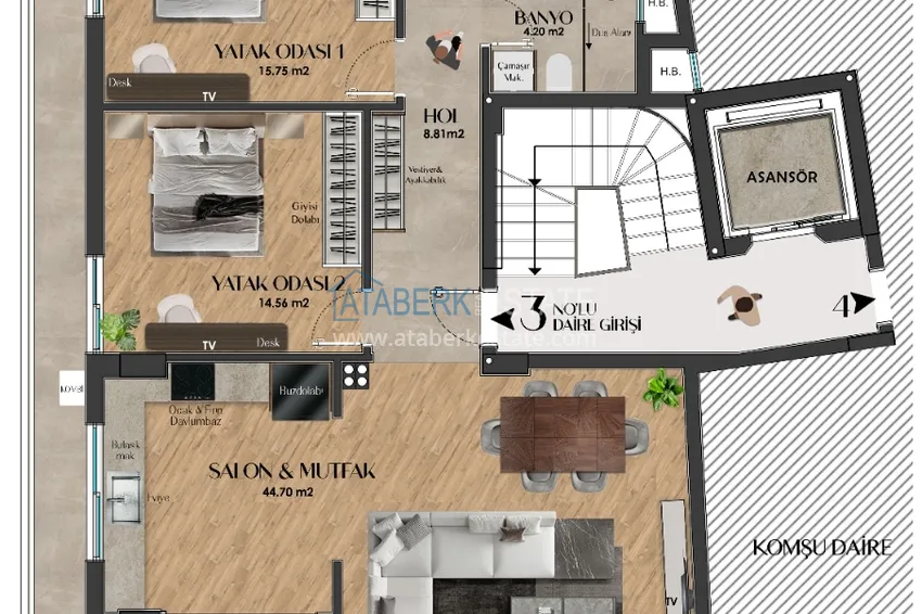 Kupuj taniej Apartamenty premium od dewelopera w Antalyi — pierwsza linia w dzielnicy Genclik, Muratpasa  3 