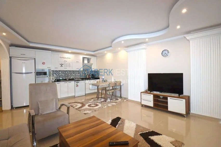Kupuj Umeblowany apartament 1+1 z widokiem na góry w Tosmur - 600 m do nabrzeża 5