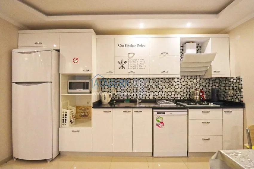 Kupuj Umeblowany apartament 1+1 z widokiem na góry w Tosmur - 600 m do nabrzeża 7