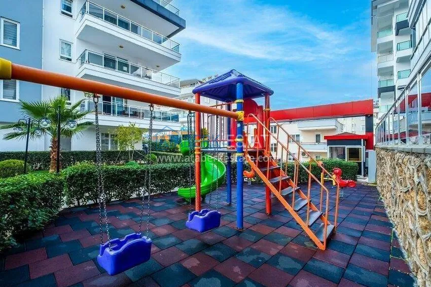 Umeblowany apartament 1+1 z widokiem na góry w Tosmur - 600 m do nabrzeża 7