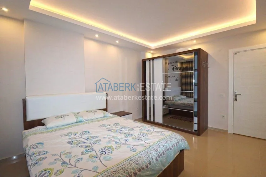 Kupuj Umeblowany apartament 1+1 z widokiem na góry w Tosmur - 600 m do nabrzeża 9