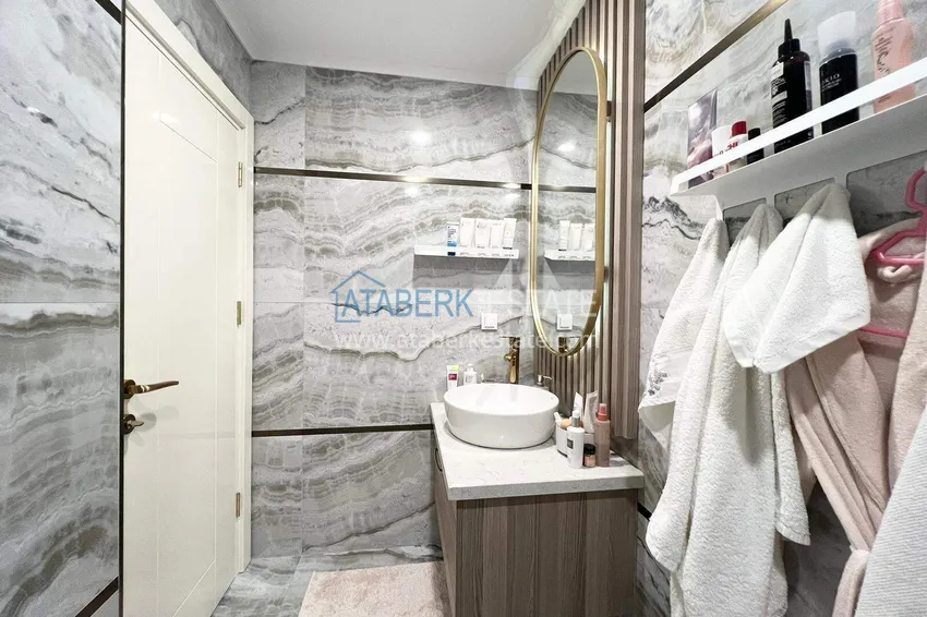 Kupuj  Dwupoziomowy penthouse 2+1 w Avsallar z meblami w nowoczesnym kompleksie 20 