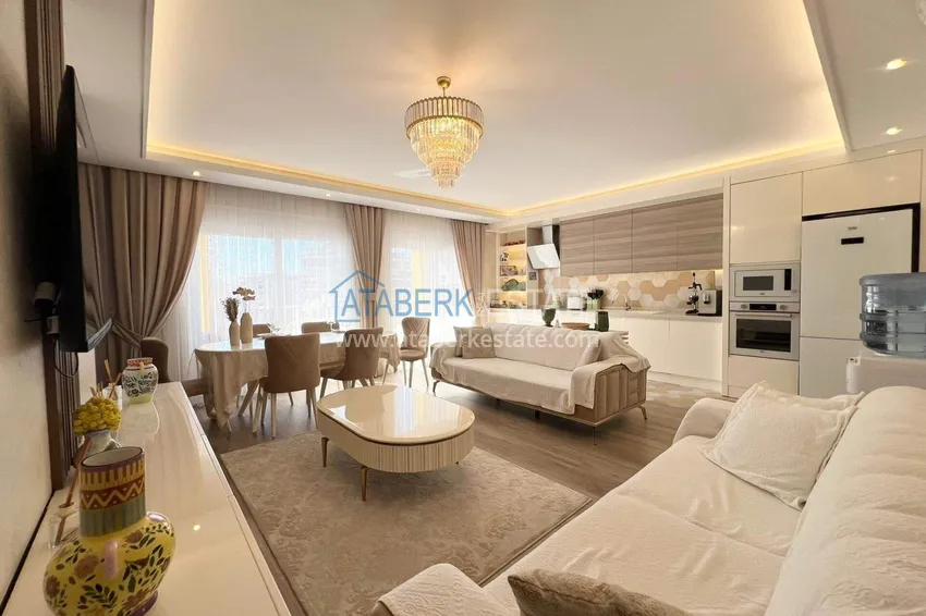 Kupuj  Dwupoziomowy penthouse 2+1 w Avsallar z meblami w nowoczesnym kompleksie 2 
