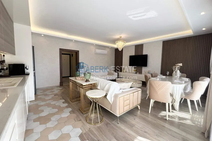 Kupuj  Dwupoziomowy penthouse 2+1 w Avsallar z meblami w nowoczesnym kompleksie 6 