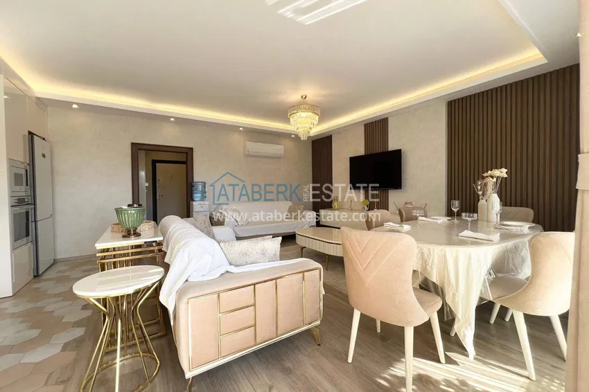 Kupuj  Dwupoziomowy penthouse 2+1 w Avsallar z meblami w nowoczesnym kompleksie 7 