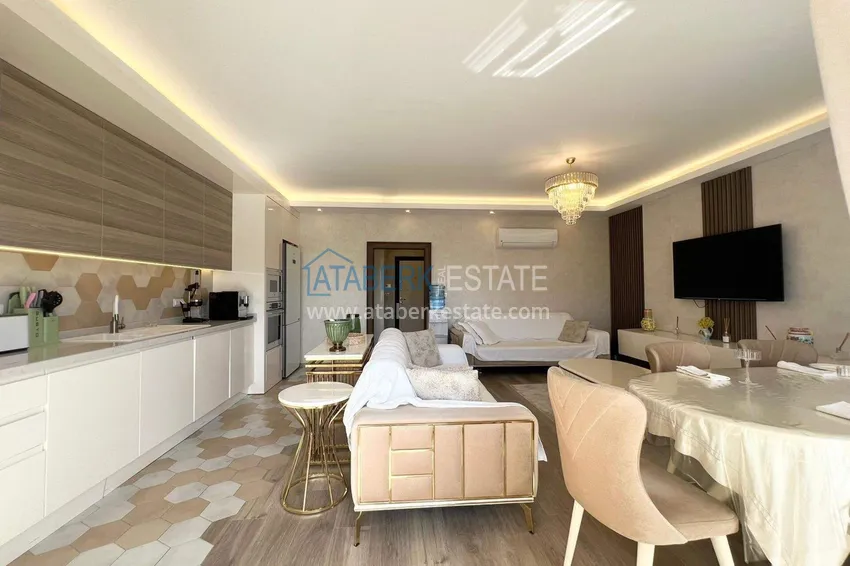 Kupuj  Dwupoziomowy penthouse 2+1 w Avsallar z meblami w nowoczesnym kompleksie 8 