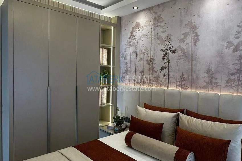 Kupuj  Umeblowany apartament 1+1 z widokiem na morze - pierwsza linia, Kestel, Alanya 10 