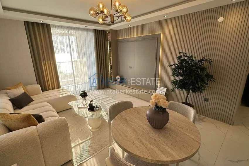 Kupuj  Umeblowany apartament 1+1 z widokiem na morze - pierwsza linia, Kestel, Alanya 2 
