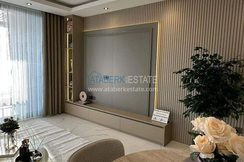 Kupuj  Umeblowany apartament 1+1 z widokiem na morze - pierwsza linia, Kestel, Alanya 3 