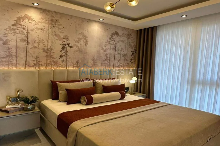 Kupuj  Umeblowany apartament 1+1 z widokiem na morze - pierwsza linia, Kestel, Alanya 8 