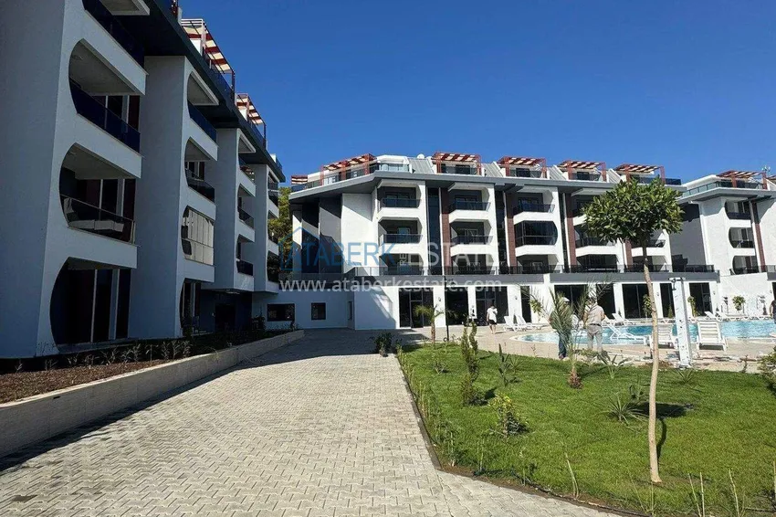 Apartament 1+1 w Avsallar - z tarasem i dostępem do ogrodu, raty są możliwe 10 
