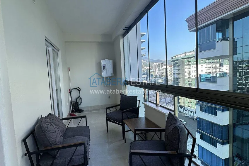 Kupuj  1+1 mieszkanie 70 m² w centrum Mahmutlar — umeblowane, przeszklony balkon, raty do 1 roku 14 