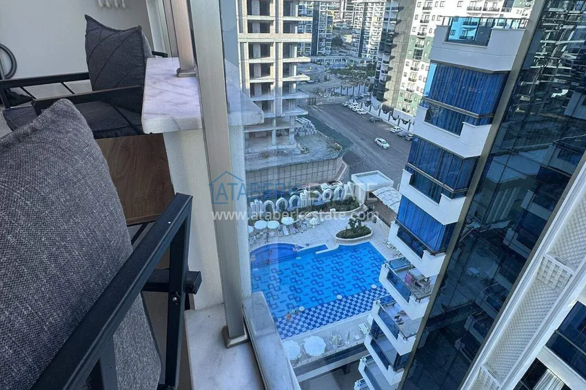 Kupuj  1+1 mieszkanie 70 m² w centrum Mahmutlar — umeblowane, przeszklony balkon, raty do 1 roku 16 