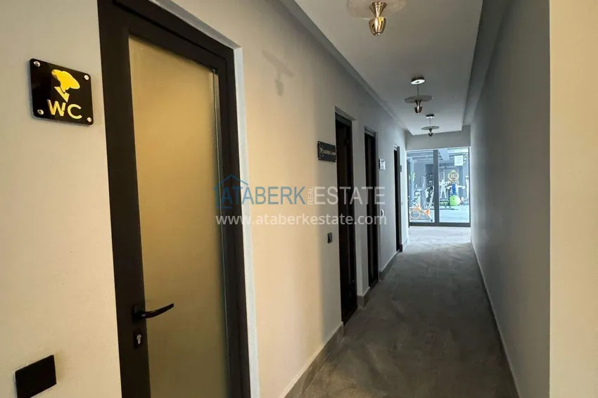 Apartament 1+1 w centrum Alanyi - umeblowany i z widokiem na morze, dostępne są raty  26 