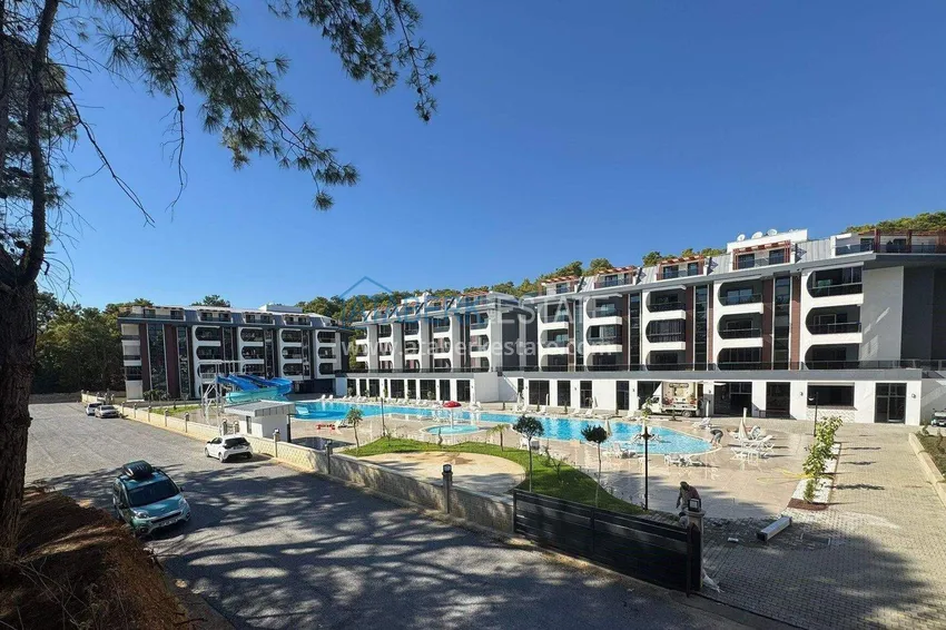 Apartament 1+1 w Avsallar - z tarasem i dostępem do ogrodu, raty są możliwe 2 