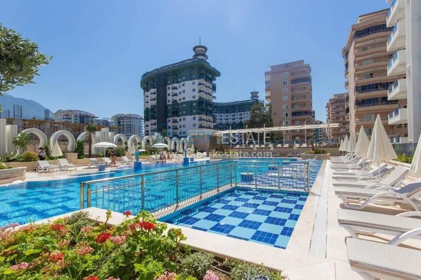1+1 mieszkanie 70 m² w centrum Mahmutlar — umeblowane, przeszklony balkon, raty do 1 roku 3 