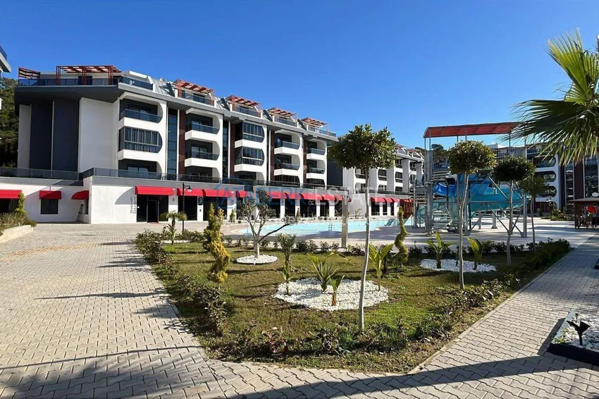 Apartament 1+1 w Avsallar - z tarasem i dostępem do ogrodu, raty są możliwe 3 