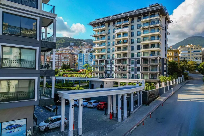 Apartament 1+1 w centrum Alanyi - umeblowany i z widokiem na morze, dostępne są raty  3 