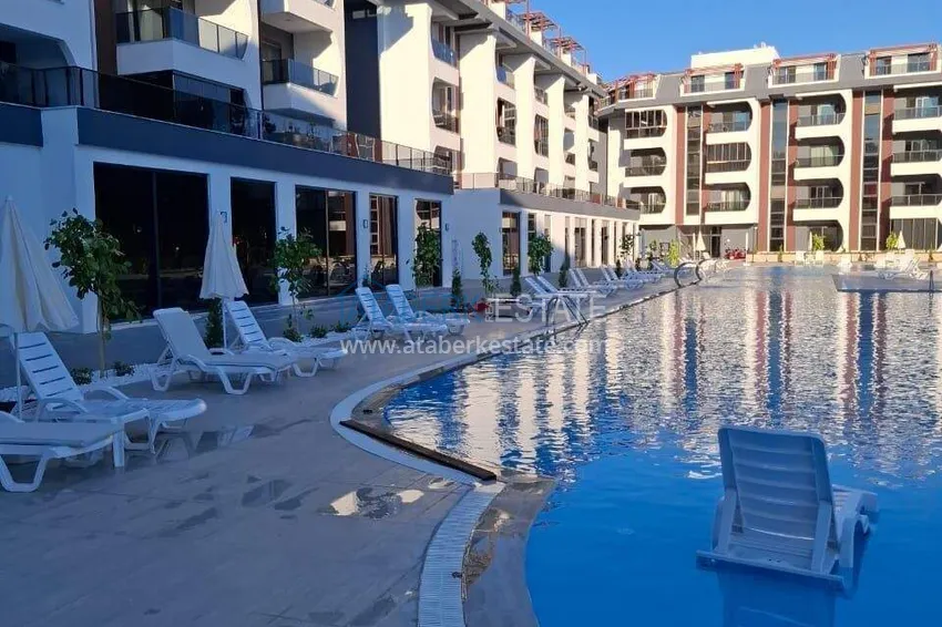 Apartament 1+1 w Avsallar - z tarasem i dostępem do ogrodu, raty są możliwe 5 