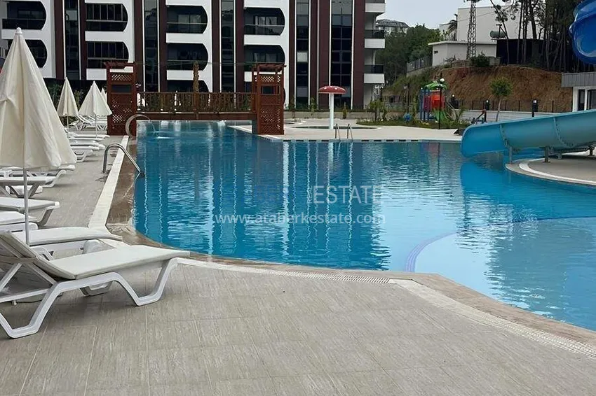Apartament 1+1 w Avsallar - z tarasem i dostępem do ogrodu, raty są możliwe 6 
