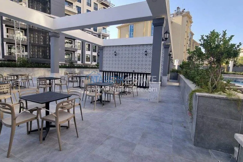 Apartament 1+1 w centrum Alanyi - umeblowany i z widokiem na morze, dostępne są raty  6 