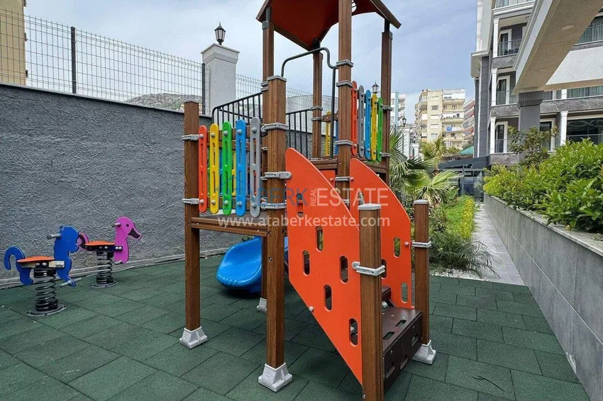 Apartament 1+1 w centrum Alanyi - umeblowany i z widokiem na morze, dostępne są raty  8 