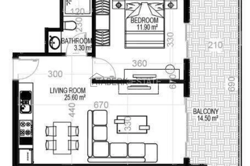Kupuj taniej 1+1 mieszkanie 70 m² w centrum Mahmutlar — umeblowane, przeszklony balkon, raty do 1 roku 1 