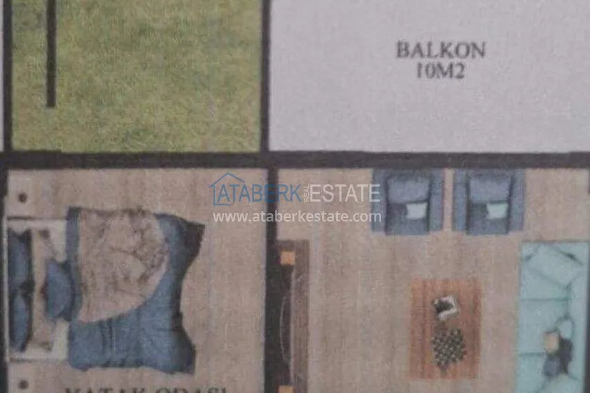Kupuj taniej Apartament 1+1 w Avsallar - z tarasem i dostępem do ogrodu, raty są możliwe 1 