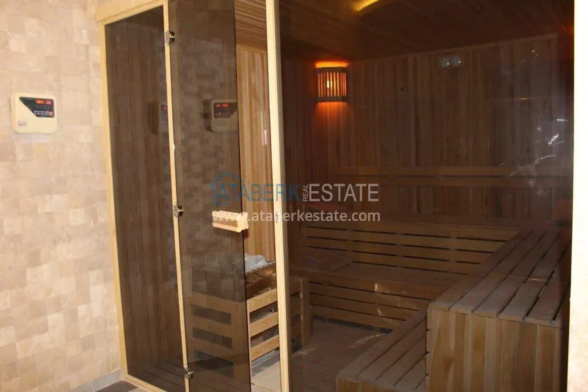 Apartament 1+1 z meblami i widokiem na morze w Tosmur, Alanya   26 