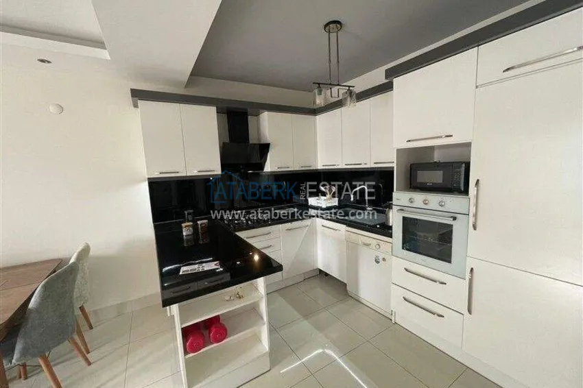 Kupuj  Apartament 1+1 z meblami i widokiem na morze w Tosmur, Alanya   3 