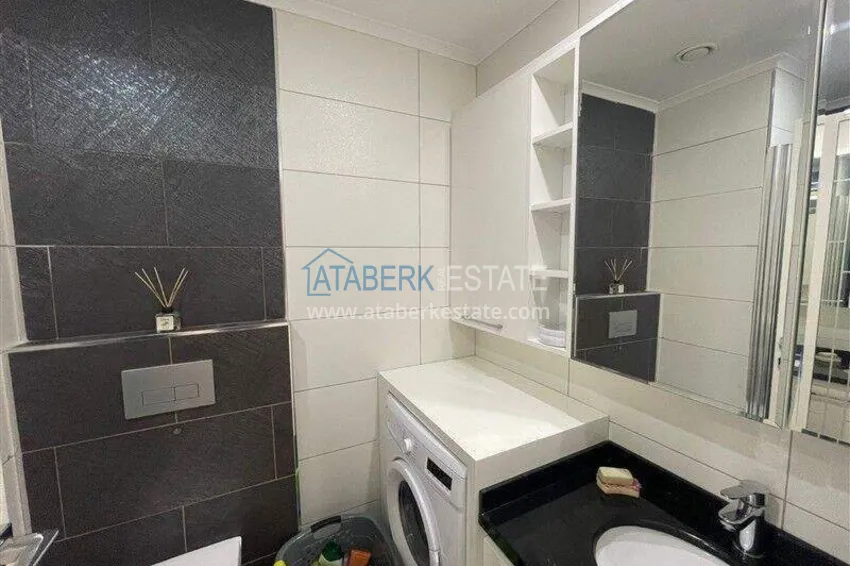 Kupuj  Apartament 1+1 z meblami i widokiem na morze w Tosmur, Alanya   7 