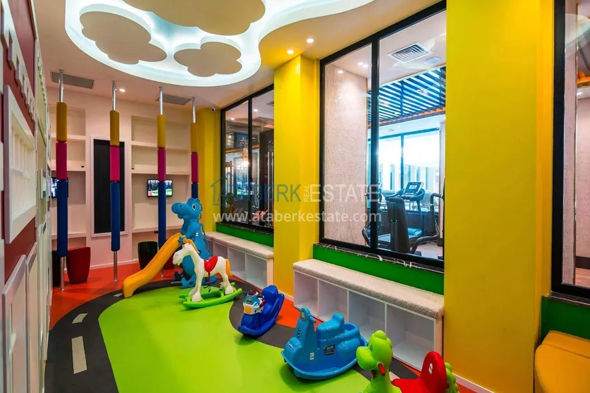 Liniowy apartament 3+1 w Oba z meblami i widokiem  21 