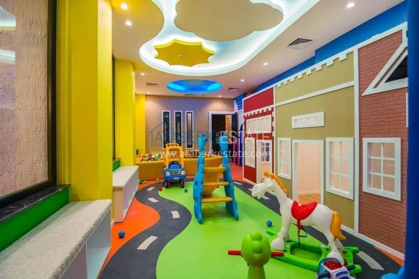 Liniowy apartament 3+1 w Oba z meblami i widokiem  22 