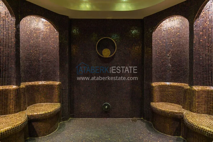 Liniowy apartament 3+1 w Oba z meblami i widokiem  35 