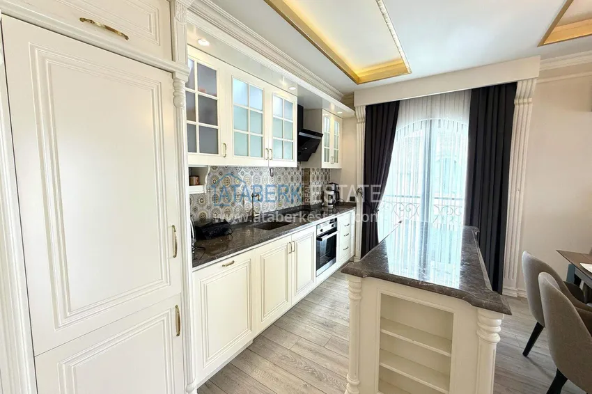 Kupuj  Liniowy apartament 3+1 w Oba z meblami i widokiem  5 