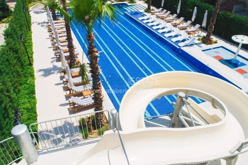 Liniowy apartament 3+1 w Oba z meblami i widokiem  9 