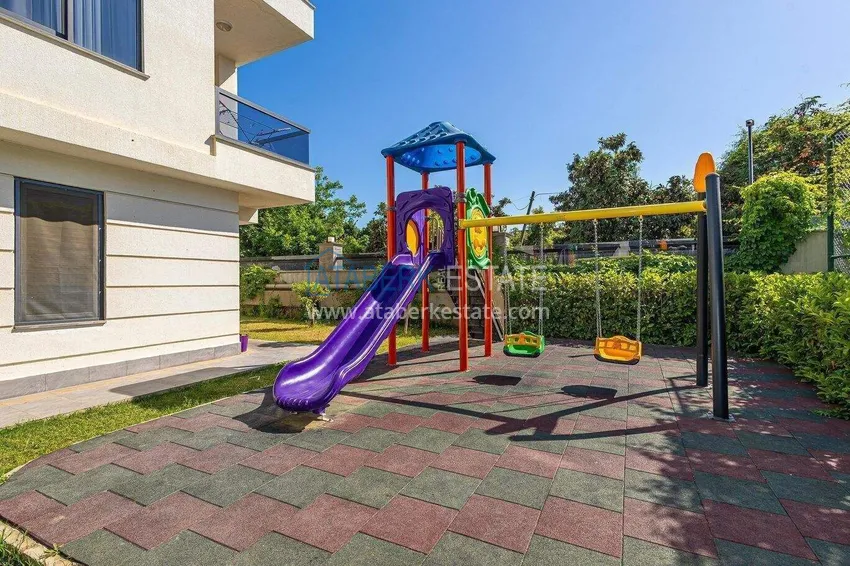 2+1 umeblowany penthouse do wynajęcia w Oba - dwa poziomy, widok na góry A9 12 