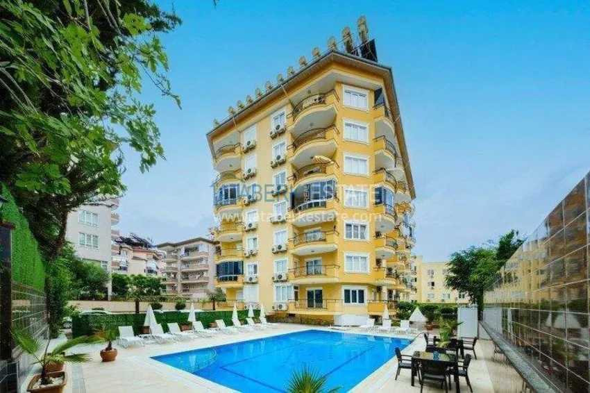 2+1 mieszkanie 100 m² w centrum Alanyi — z nowymi meblami, 800 m do plaży Kleopatra 1 