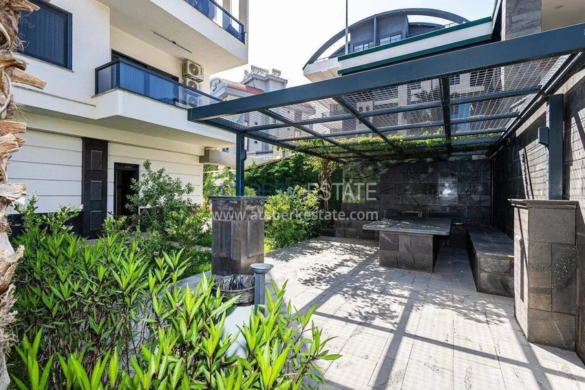 2+1 umeblowany penthouse do wynajęcia w Oba - dwa poziomy, widok na góry A9 14 