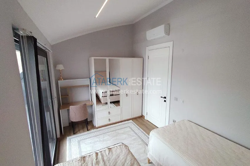 Kupuj  2+1 umeblowany penthouse do wynajęcia w Oba - dwa poziomy, widok na góry A9 14 