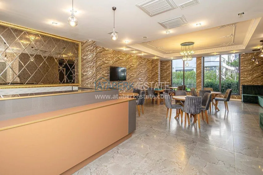 2+1 umeblowany penthouse do wynajęcia w Oba - dwa poziomy, widok na góry A9 21 